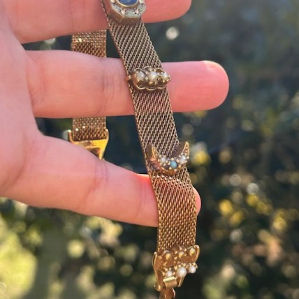 GOLDETTE NY Victoria Revival Gold Mesh BRACELET - Picture 7 of 12